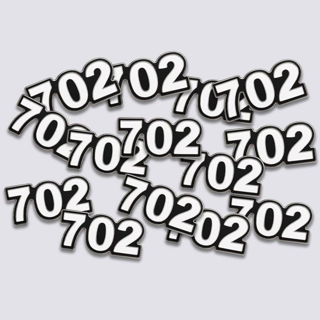 Saudi 702 Metal Phone Sticker Tribal Code With 3M Sticky Backing - StickyPins