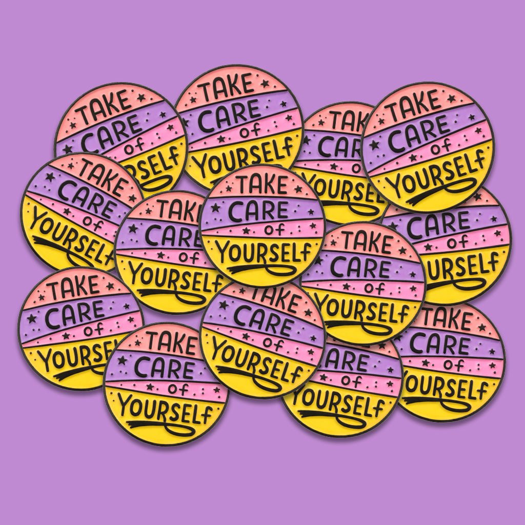 Take Care Of Yourself Metal Phone Sticker with 3M Sticky Backing - StickyPins