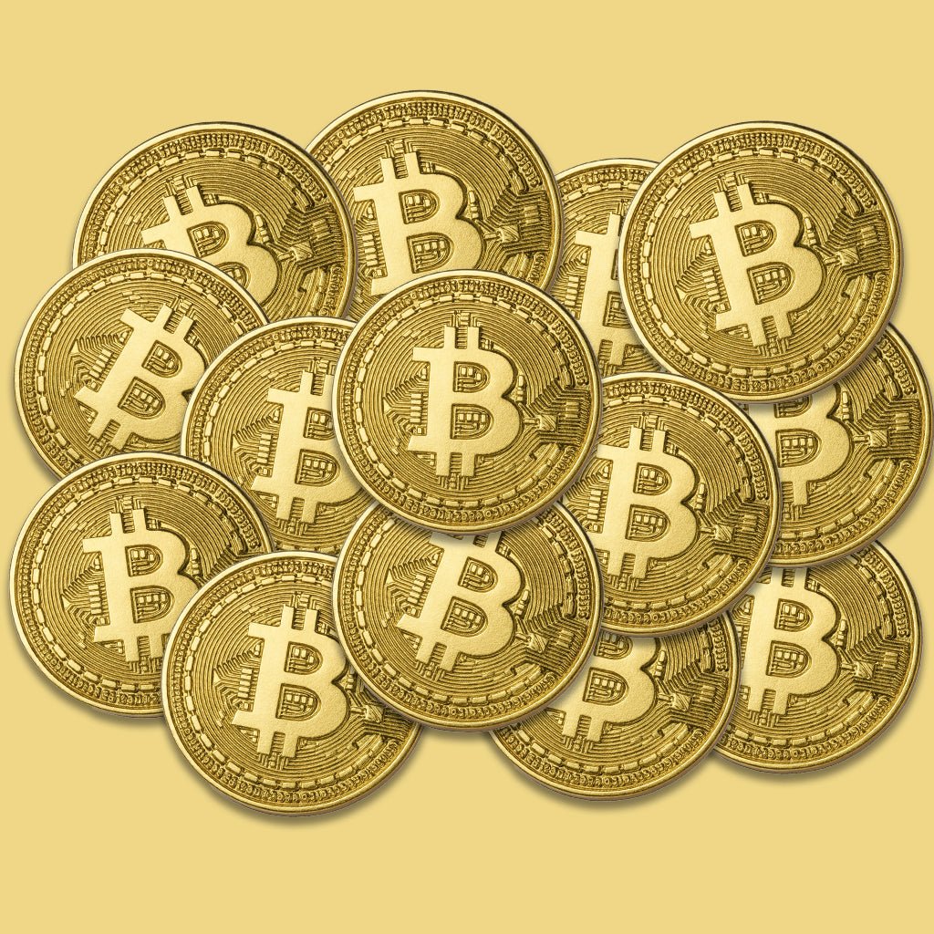 Bitcoin Gold Metal Phone Sticker With 3M Sticky Backing - StickyPins