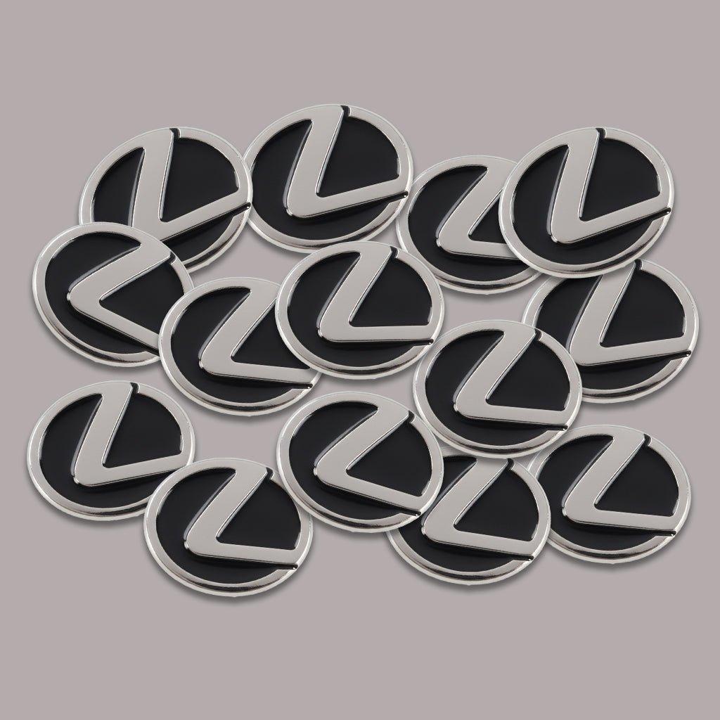 Lexus Logo Metal Phone Sticker With 3M Sticky Backing - StickyPins