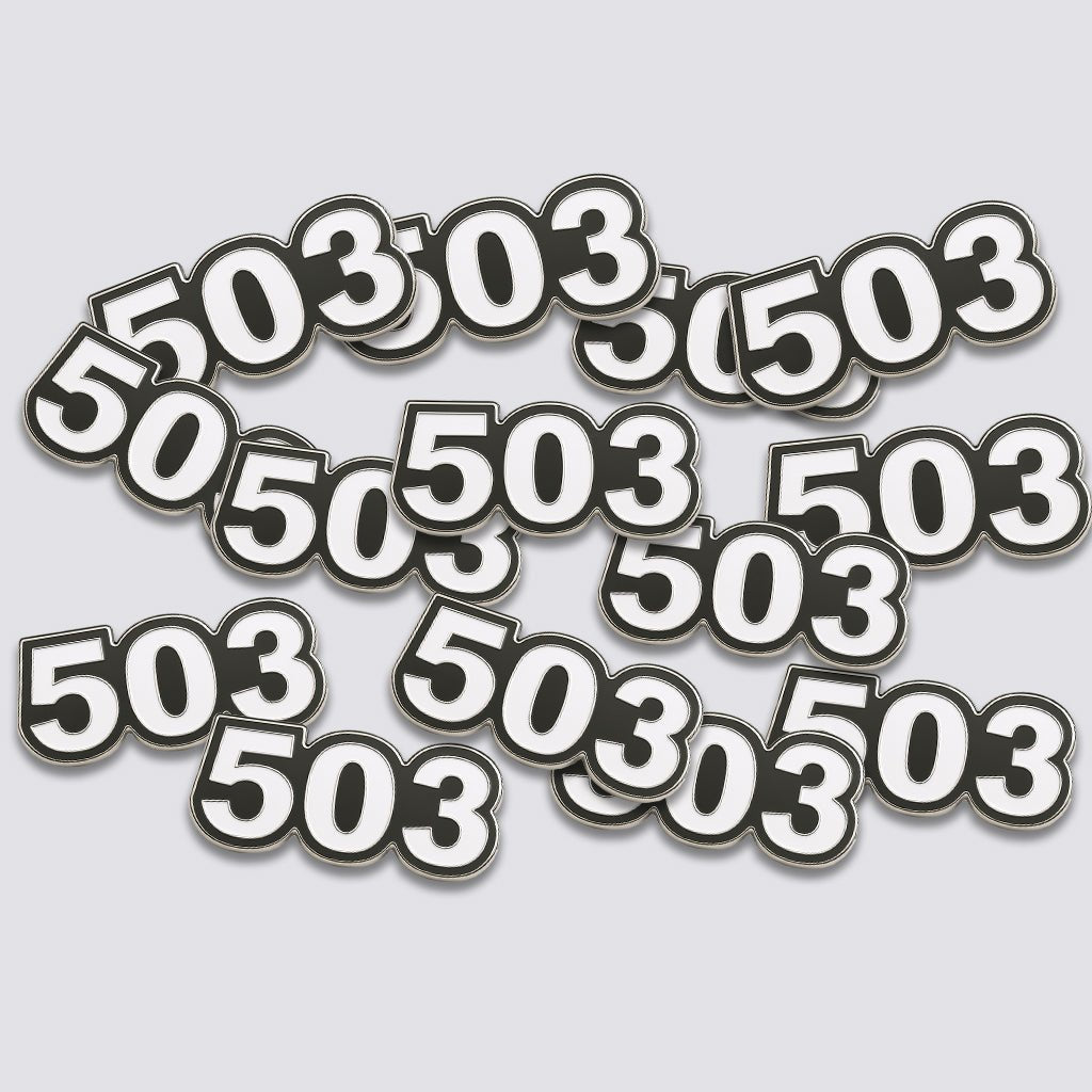 Saudi 503 Metal Phone Sticker Tribal Code With 3M Sticky Backing - StickyPins