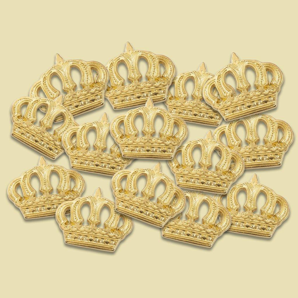 Gold Crown Metal Phone Sticker With 3M Sticky Backing - StickyPins