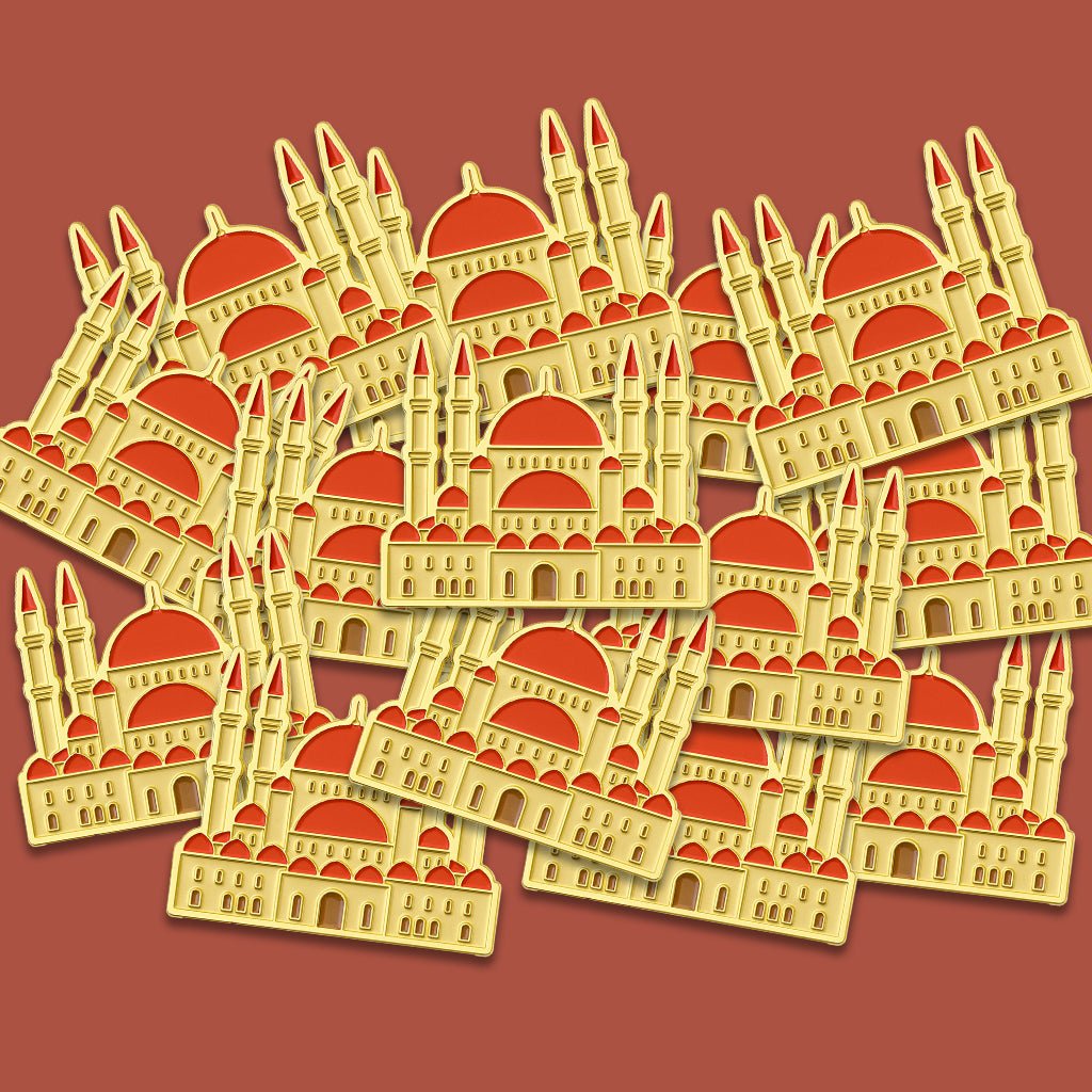 Sulaiman Al - Rajhi Mosque Hail Metal Phone Sticker With 3M Sticky Backing - StickyPins