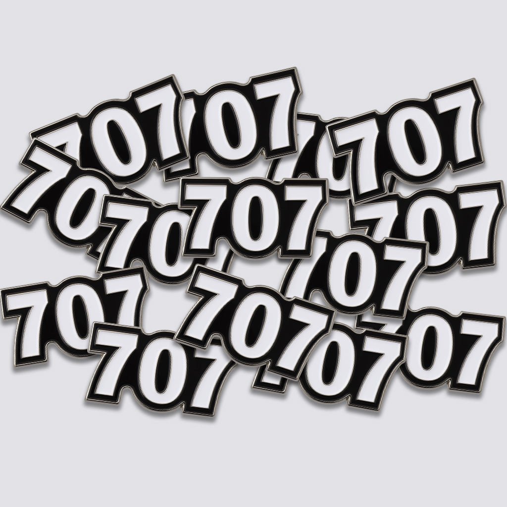 Saudi 707 Metal Phone Sticker Tribal Code With 3M Sticky Backing - StickyPins