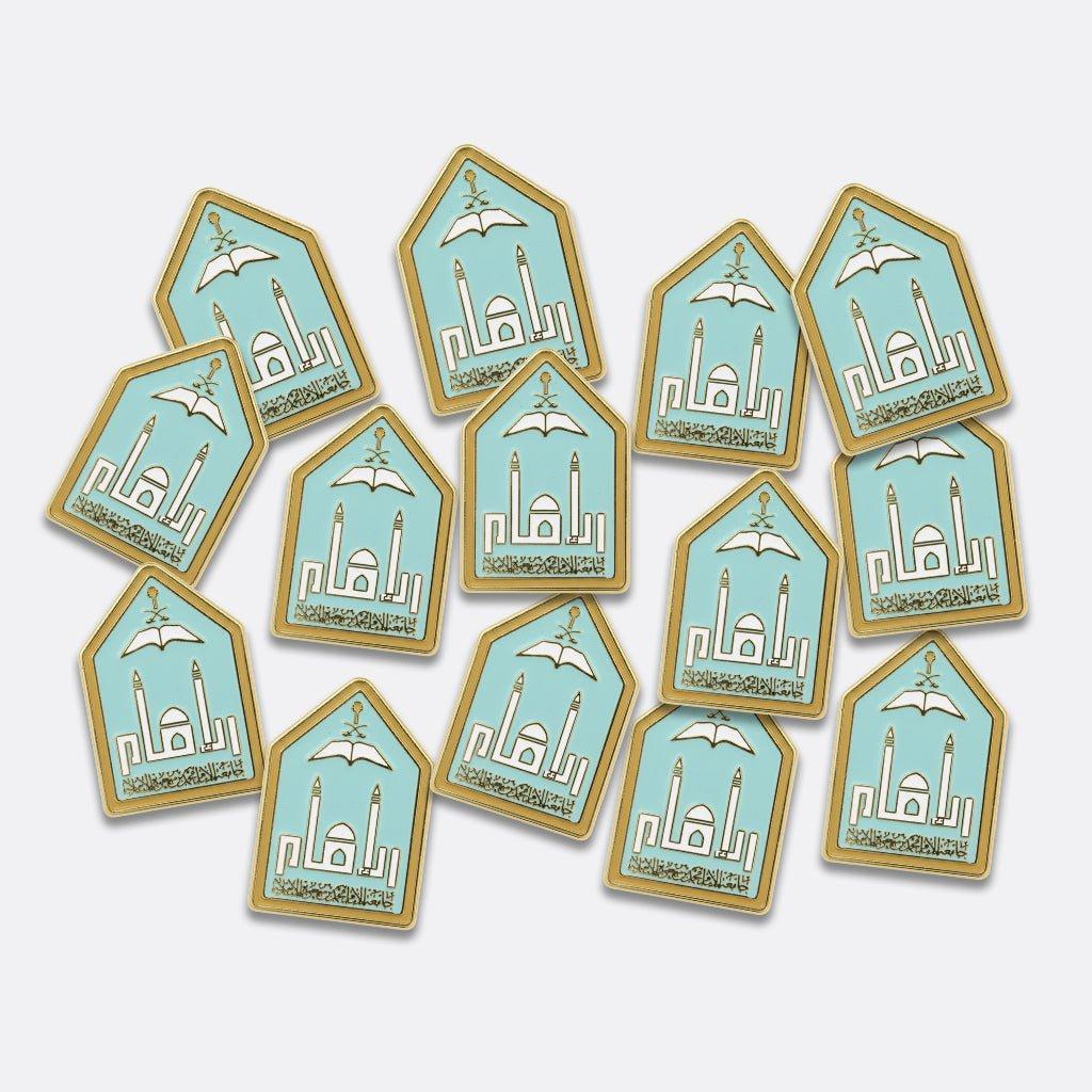 IMSIU Imam Mohammad Ibn Saud Islamic University Logo Shield Metal Phone Sticker With 3M Sticky Backing - StickyPins