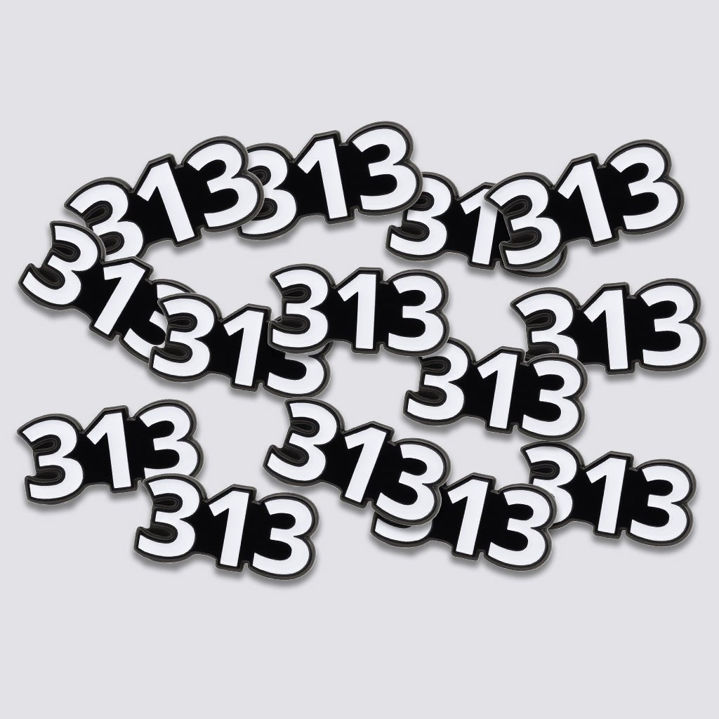 Saudi 313 Metal Phone Sticker Tribal Code With 3M Sticky Backing - StickyPins