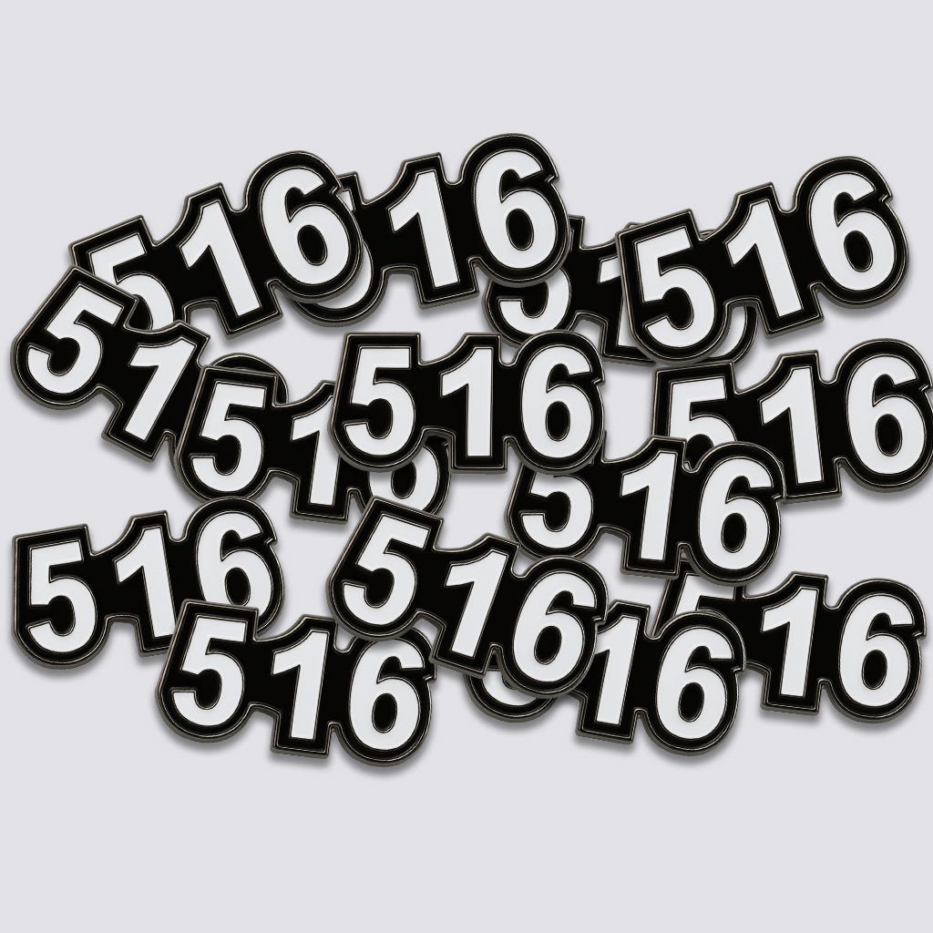 Saudi 516 Metal Phone Sticker Tribal Code With 3M Sticky Backing - StickyPins