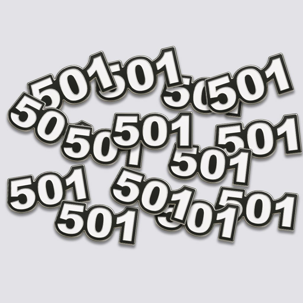 Saudi 501 Metal Phone Sticker Tribal Code With 3M Sticky Backing - StickyPins