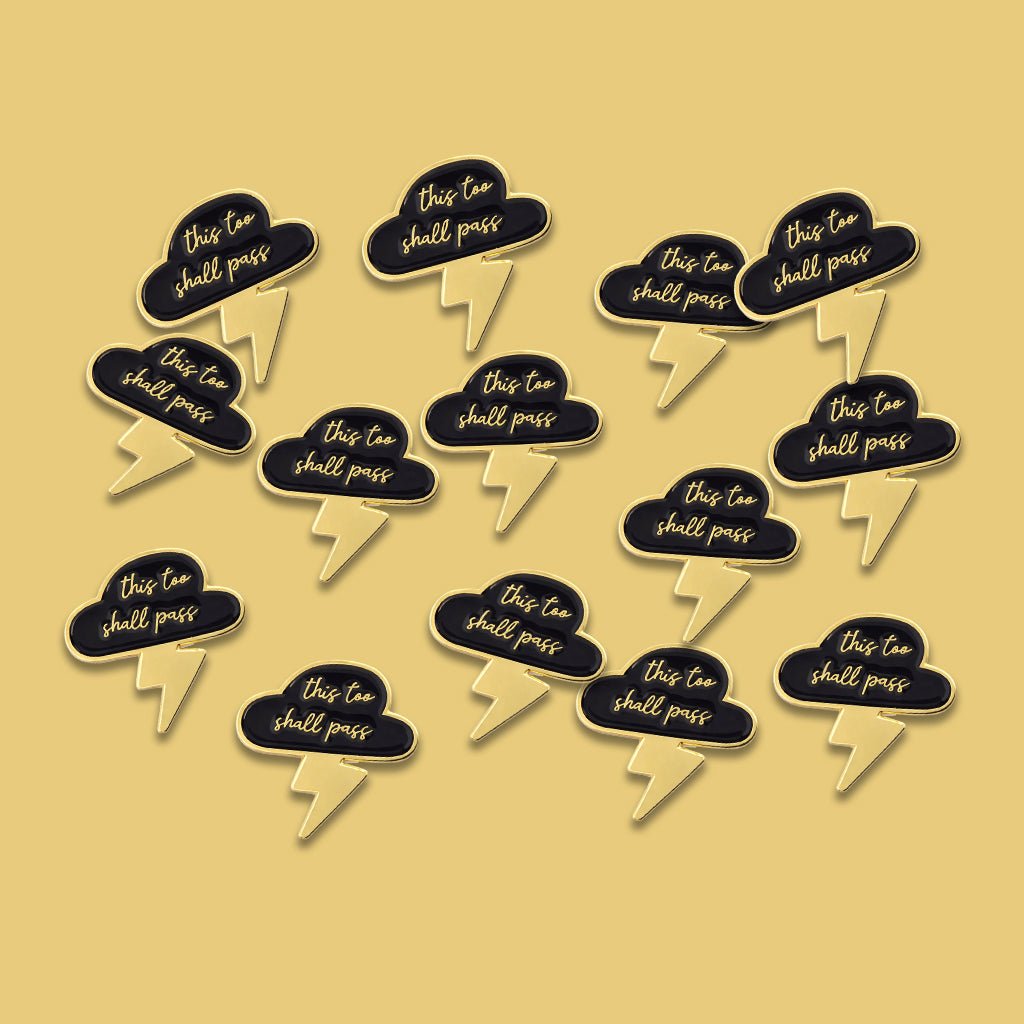 This Too Shall Pass Metal Phone Sticker with 3M Sticky Backing - StickyPins