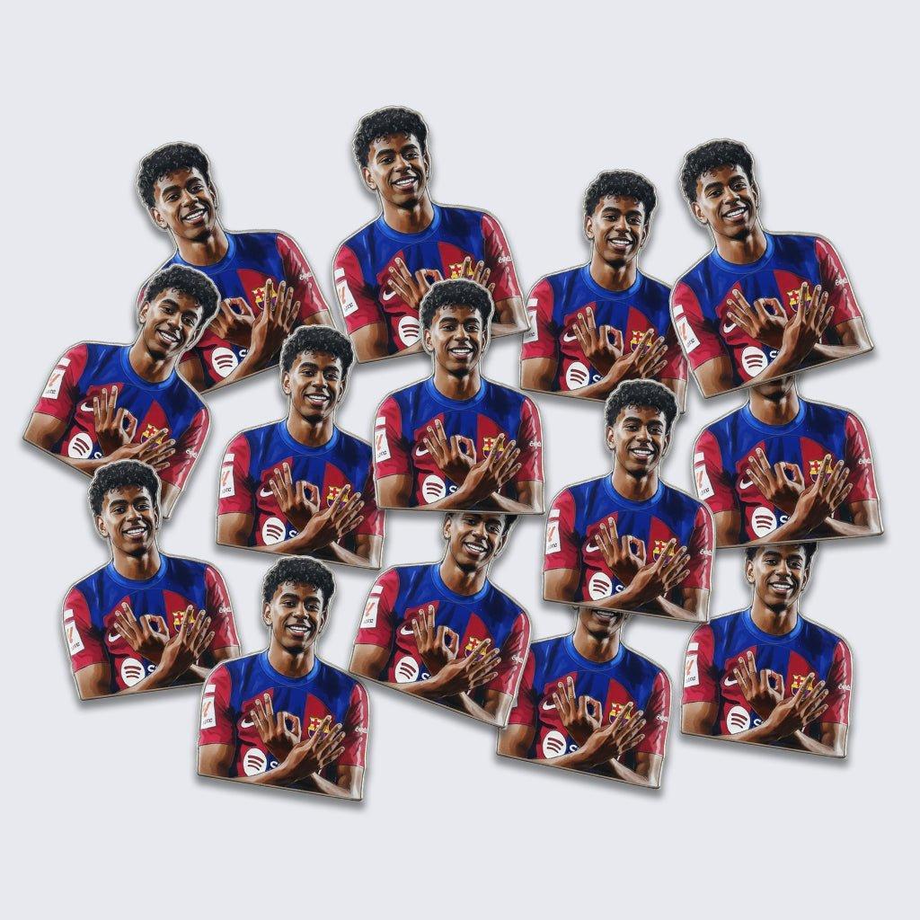 Lamine Yamal Metal Phone Sticker With 3M Sticky Backing - StickyPins