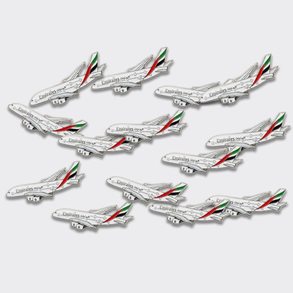 Emirates A380 Plane Metal Phone Sticker With 3M Sticky Backing - StickyPins