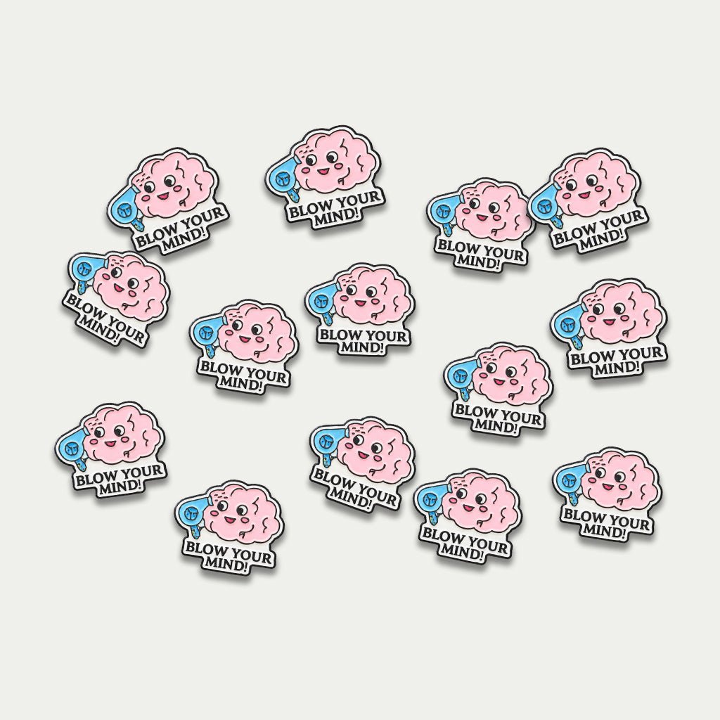 Blow Your Mind! Metal Phone Sticker with 3M Sticky Backing - StickyPins