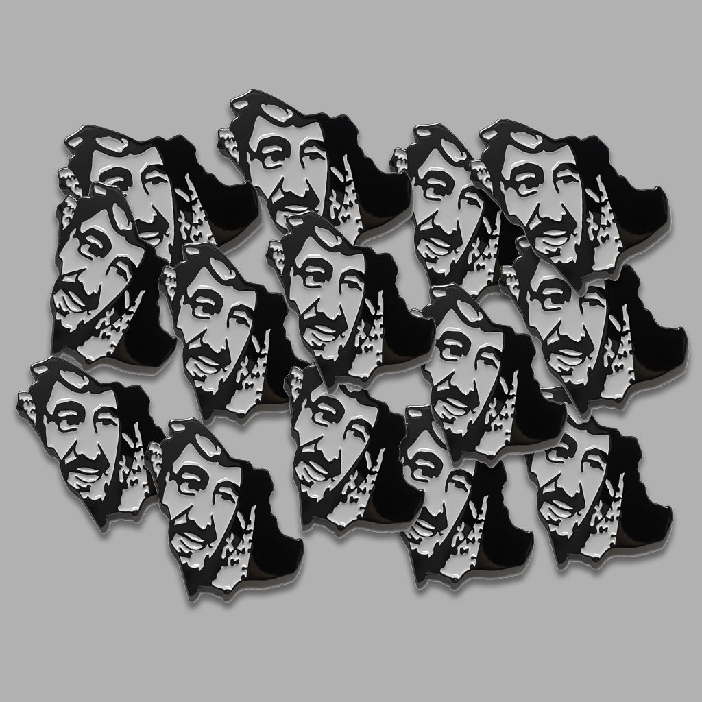 King Salman Saudi Map Outline Metal Phone Sticker With 3M Sticky Backing - StickyPins