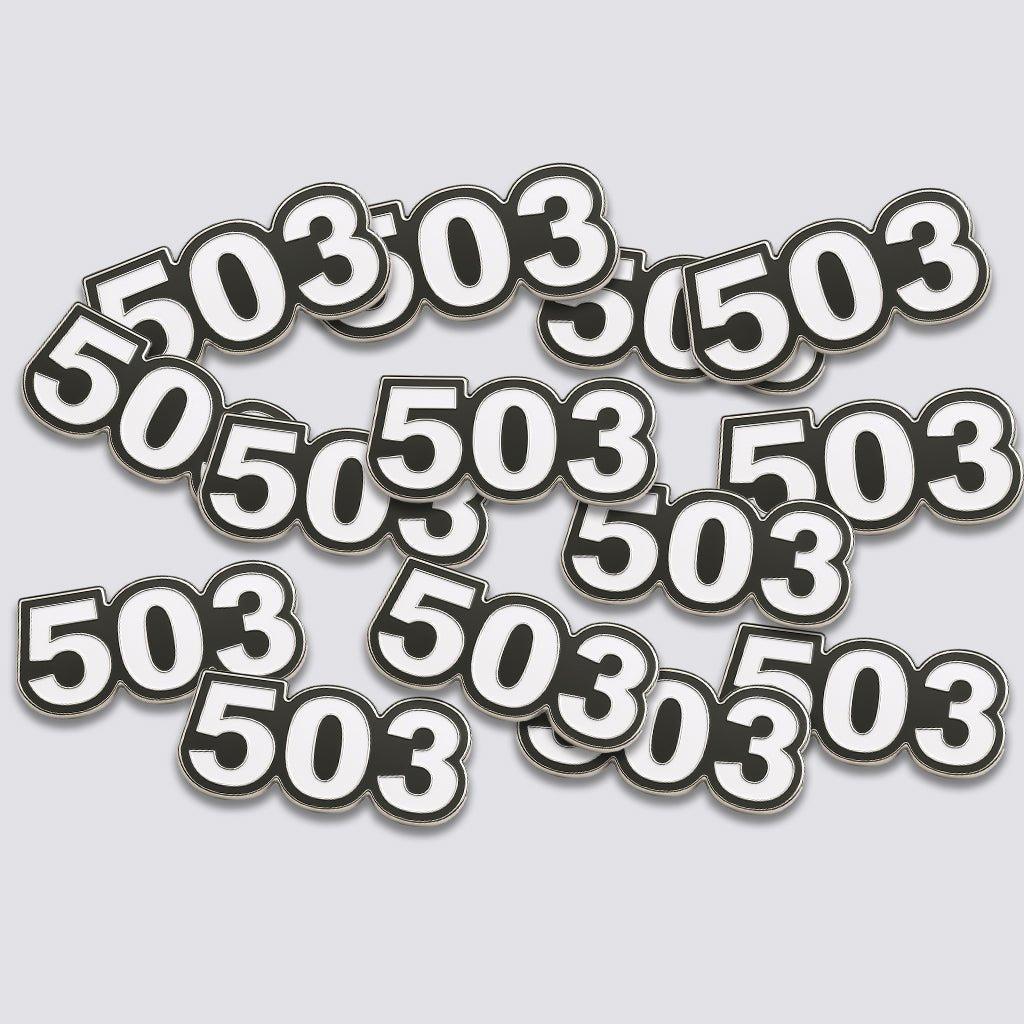 Saudi 503 Metal Phone Sticker Tribal Code With 3M Sticky Backing - StickyPins