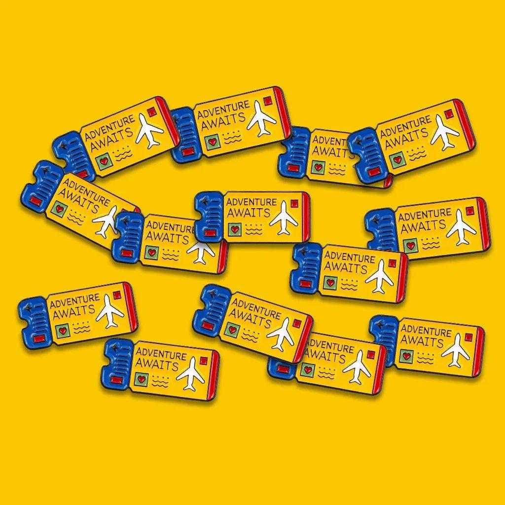 Adventure Awaits Metal Phone Sticker With 3M Sticky Backing - StickyPins