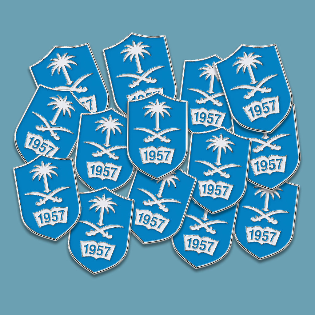 King Saud University KSU 1957 Blue Shield Metal Phone Sticker With 3M Sticky Backing