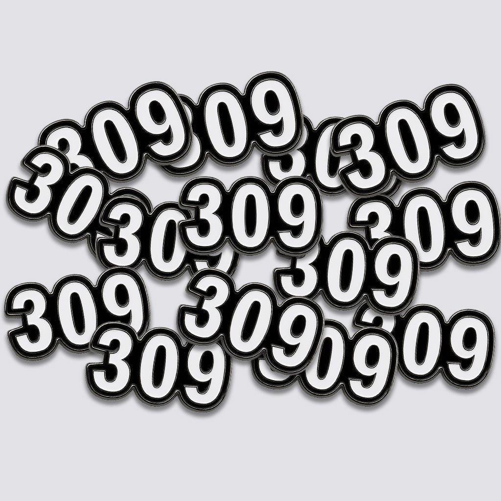 Saudi 309 Metal Phone Sticker Tribal Code With 3M Sticky Backing - StickyPins