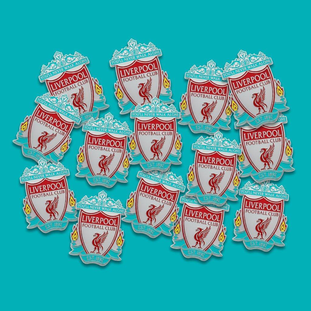 Liverpool FC Logo Crest Metal Phone Sticker With 3M Sticky Backing - StickyPins