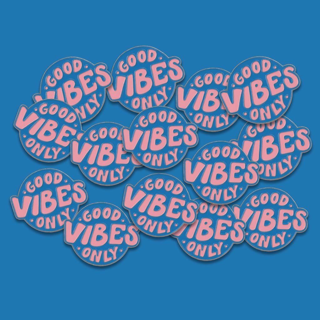 Good Vibes Only Metal Phone Sticker With 3M Sticky Backing - StickyPins