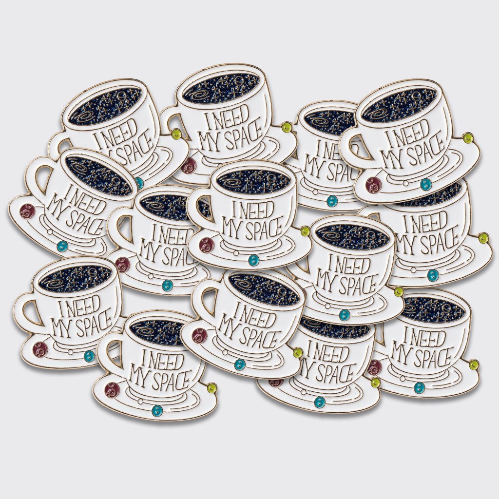 I Need My Space Galaxy Tea Metal Phone Sticker With 3M Sticky Backing - StickyPins