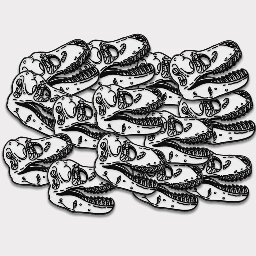 T - Rex Skull Metal Phone Sticker With 3M Sticky Backing - StickyPins