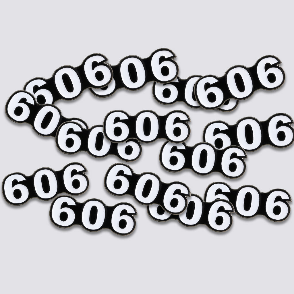 Saudi 606 Metal Phone Sticker Tribal Code With 3M Sticky Backing