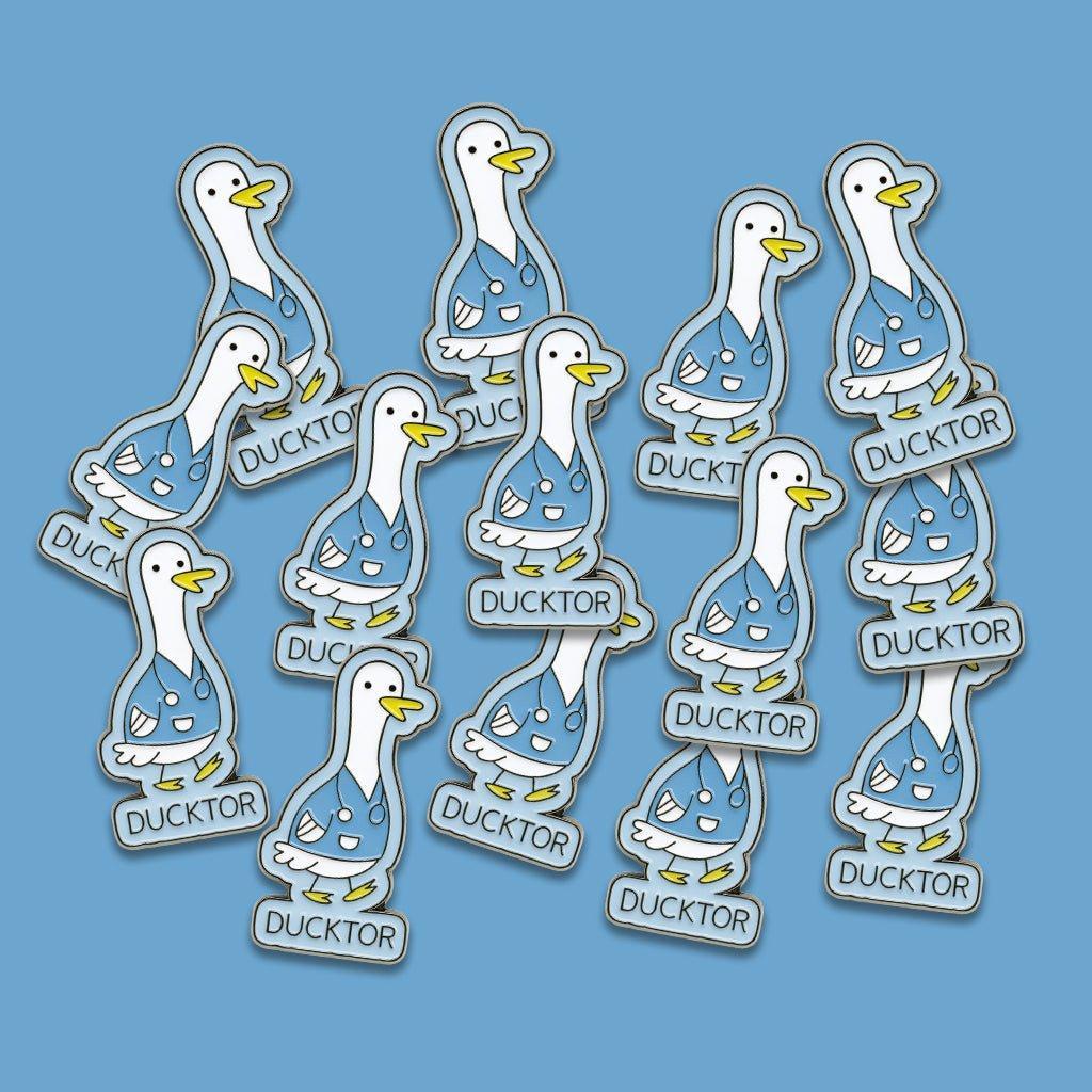 Ducktor Doctor Metal Phone Sticker With 3M Sticky Backing - StickyPins