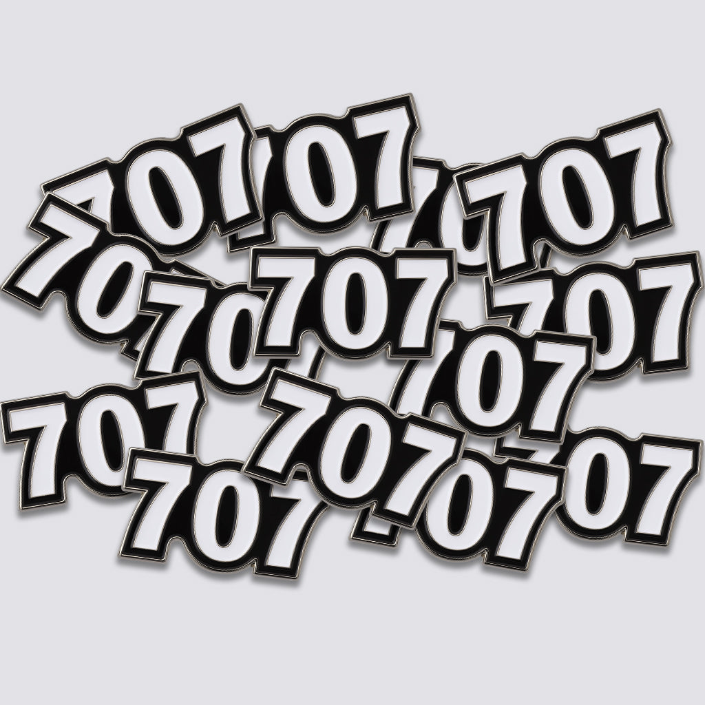 Saudi 707 Metal Phone Sticker Tribal Code With 3M Sticky Backing