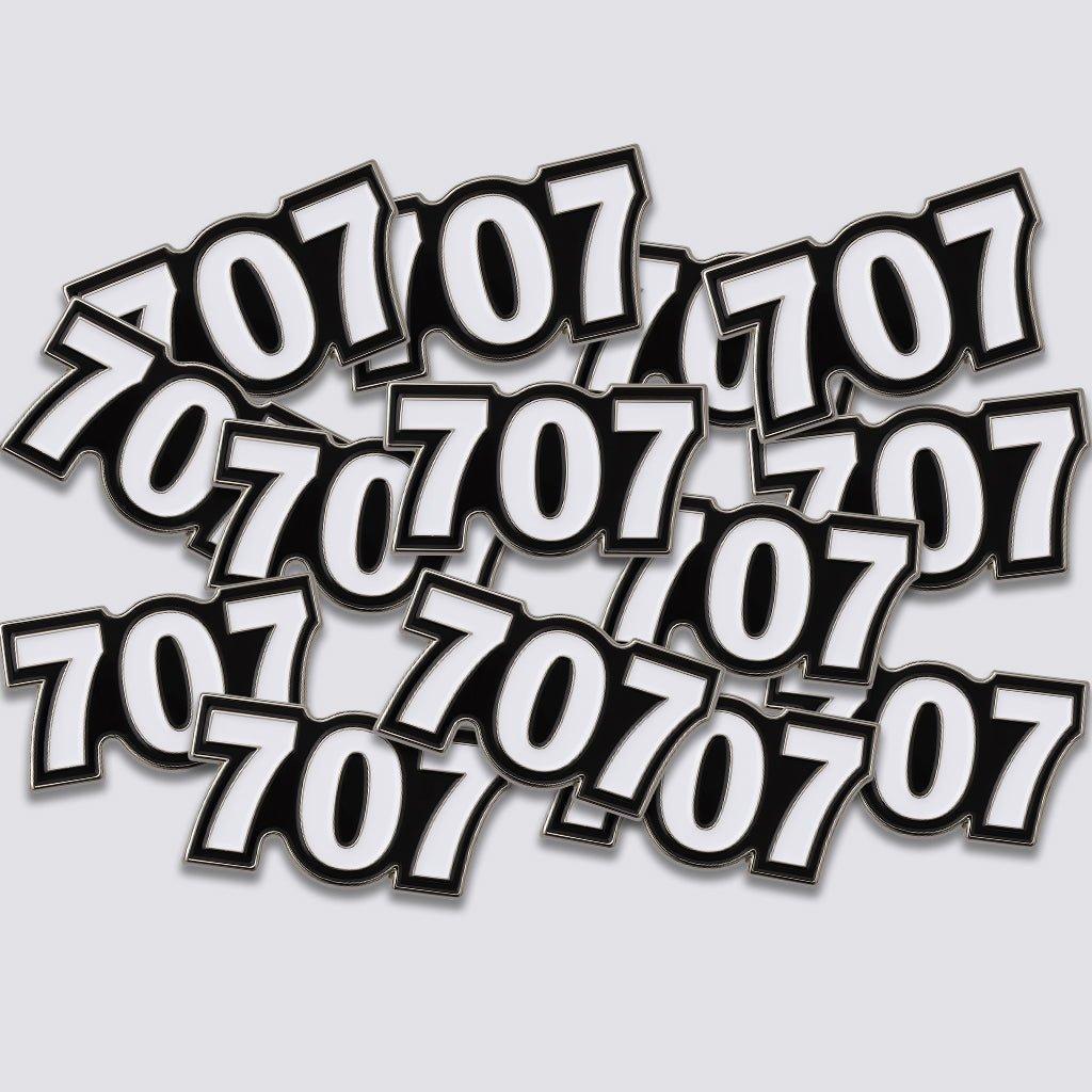 Saudi 707 Metal Phone Sticker Tribal Code With 3M Sticky Backing - StickyPins