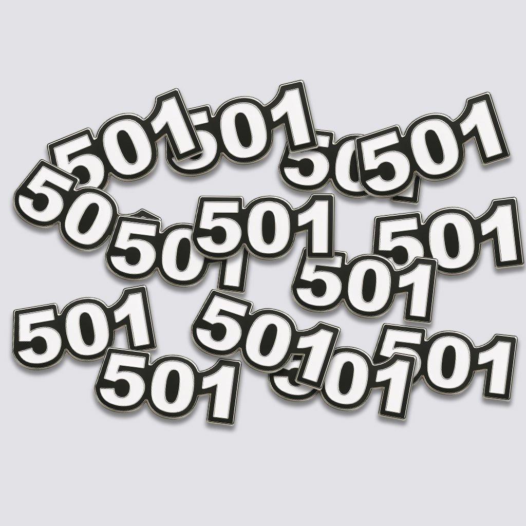 Saudi 501 Metal Phone Sticker Tribal Code With 3M Sticky Backing - StickyPins
