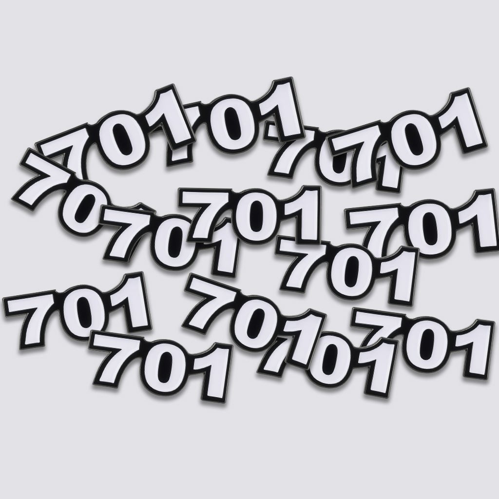 Saudi 701 Metal Phone Sticker Tribal Code With 3M Sticky Backing - StickyPins
