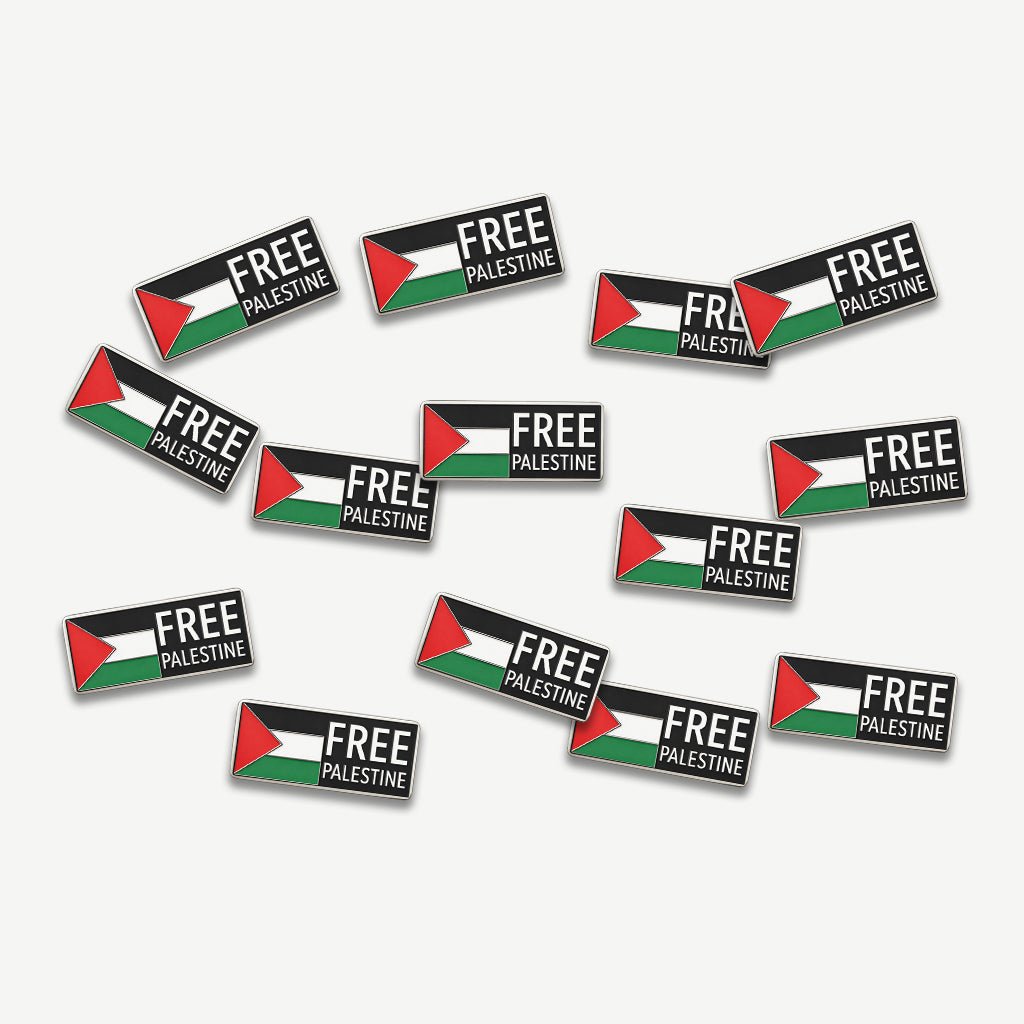 Free Palestine Flag Metal Phone Sticker with 3M Sticky Backing - StickyPins