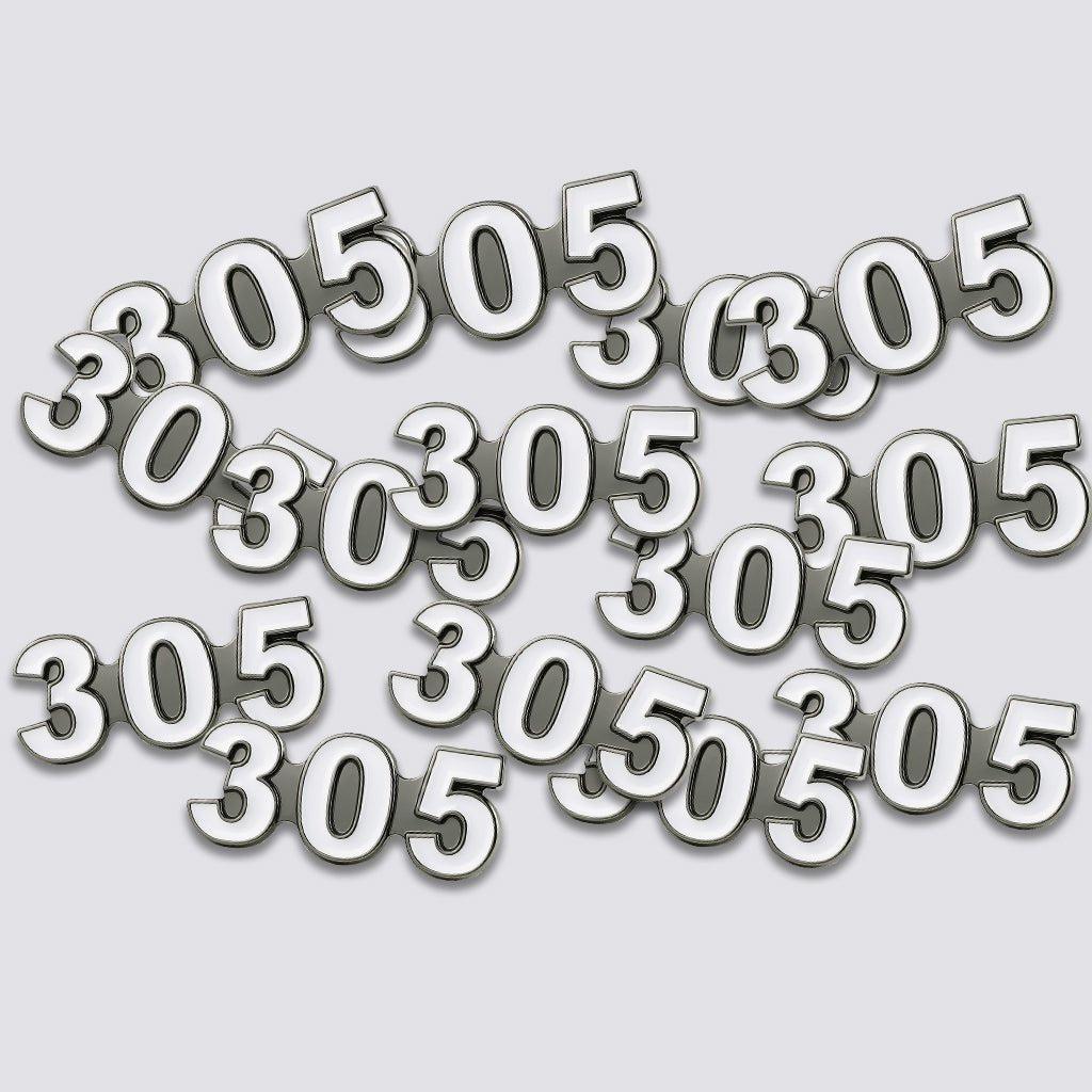 Saudi 305 Metal Phone Sticker Tribal Code With 3M Sticky Backing - StickyPins