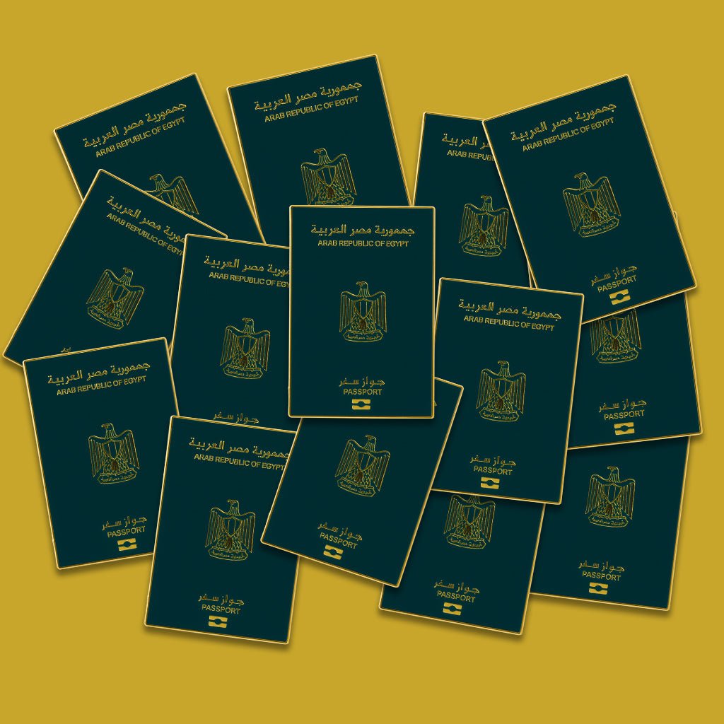 Egypt Passport Metal Phone Sticker With 3M Sticky Backing - StickyPins