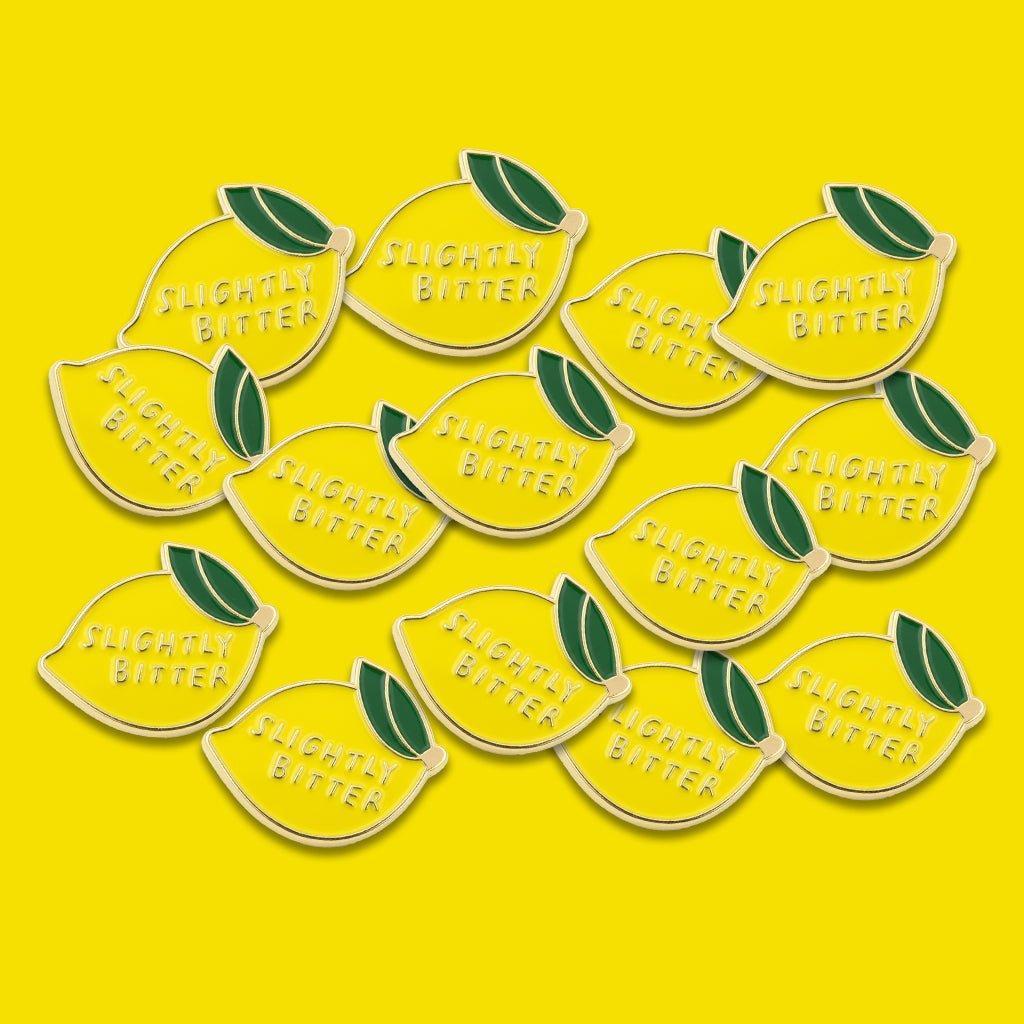 Slightly Bitter Lemon Metal Phone Sticker With 3M Sticky Backing - StickyPins