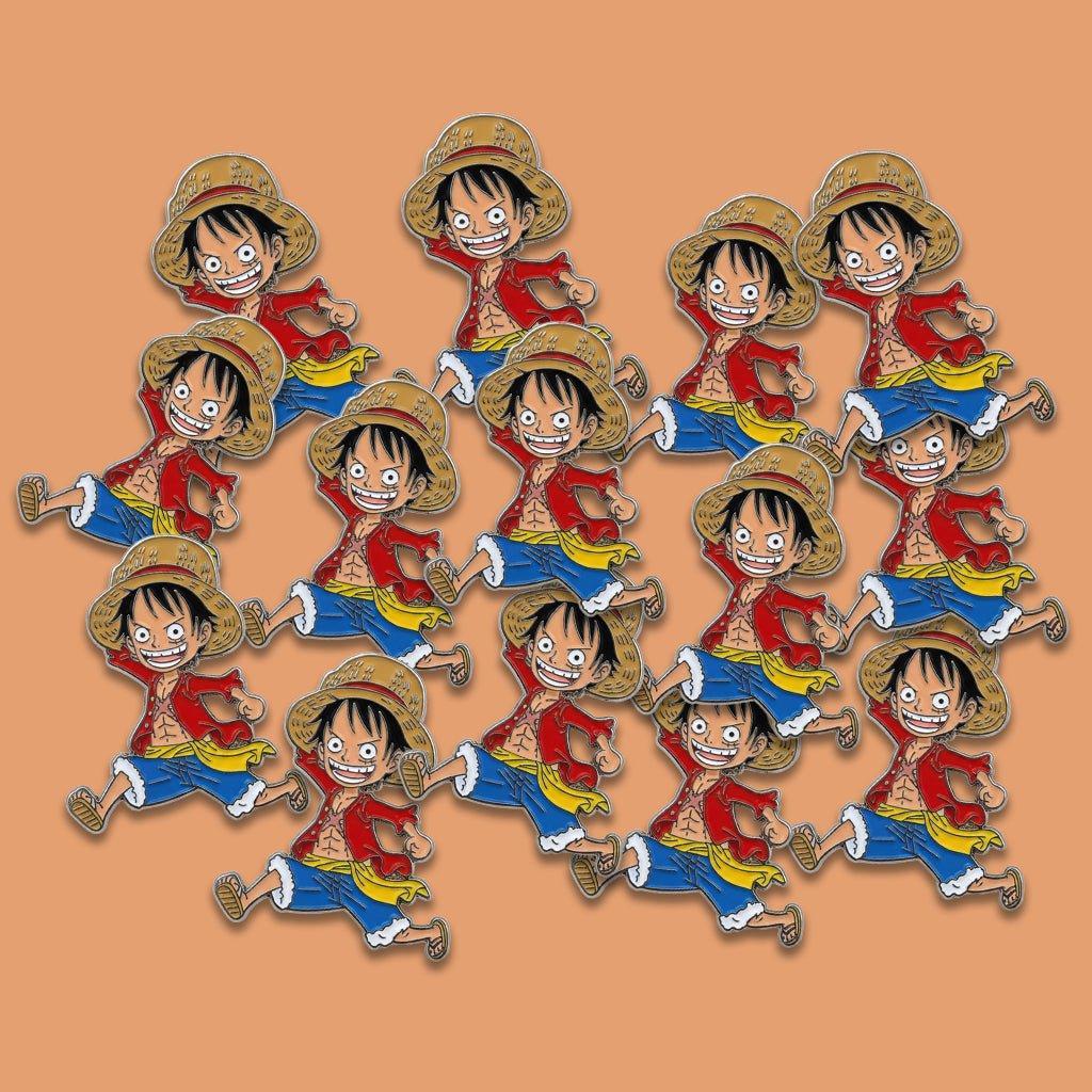 Monkey D. Luffy Running Metal Phone Sticker With 3M Sticky Backing - StickyPins