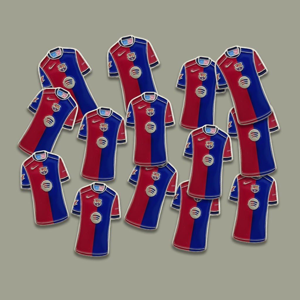 FCB Shirt Metal Phone Sticker With 3M Sticky Backing - StickyPins