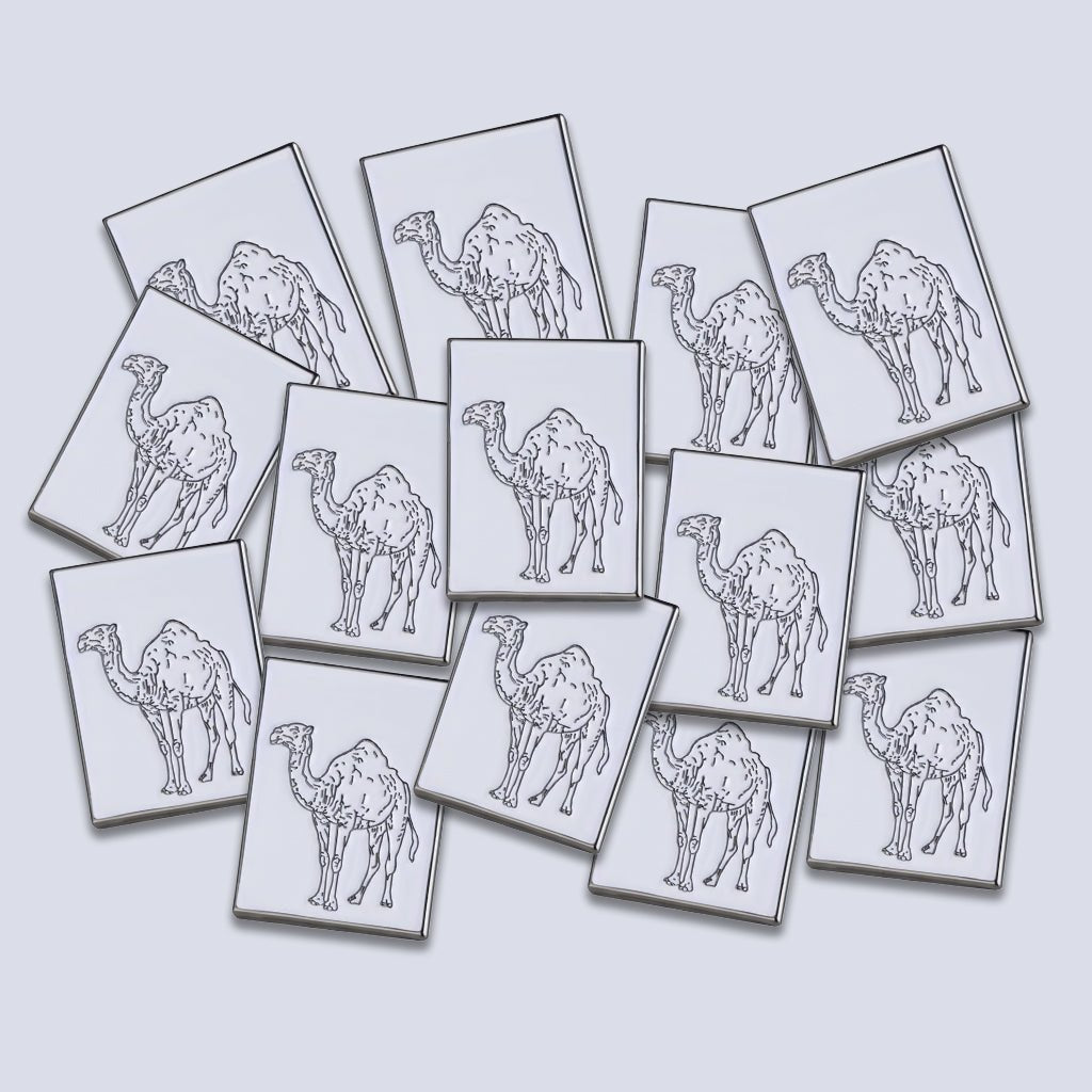 Camel Outline Metal Phone Sticker With 3M Sticky Backing - StickyPins