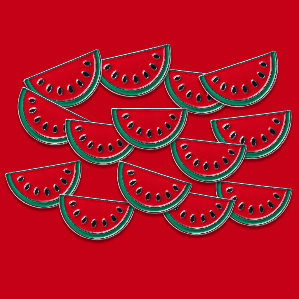 Palestine Watermelon Slice Metal Phone Sticker With 3M Sticky Backing - StickyPins