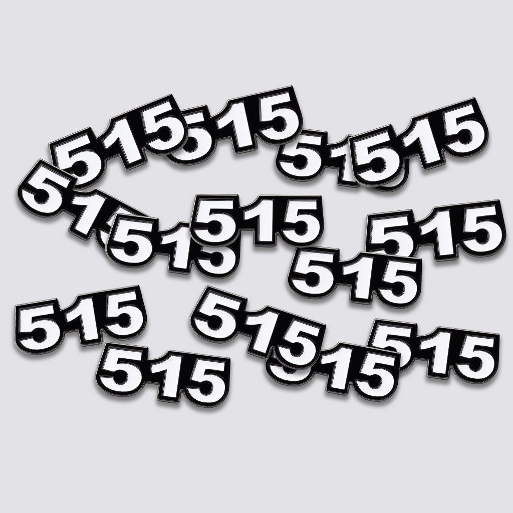 Saudi 515 Metal Phone Sticker Tribal Code With 3M Sticky Backing - StickyPins