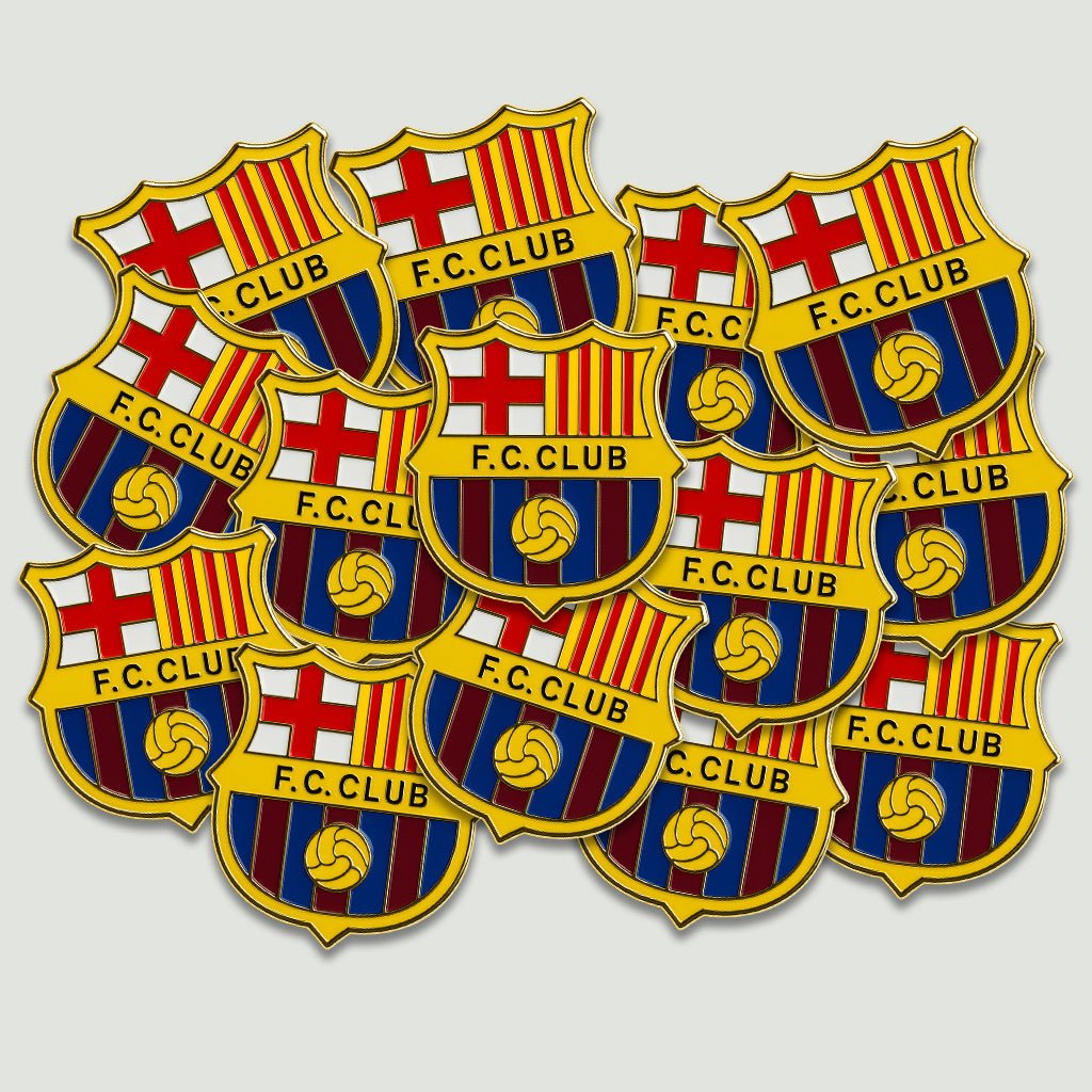 FC Barcelona Metal Phone Sticker With 3M Sticky Backing - StickyPins