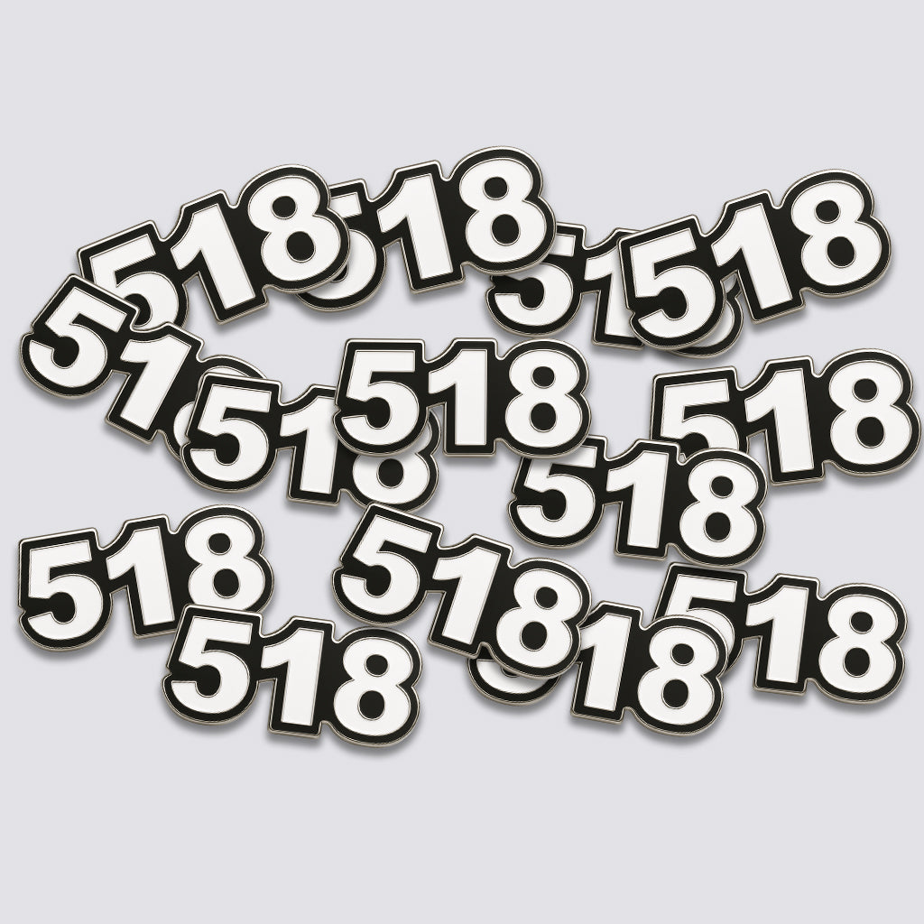 Saudi 518 Metal Phone Sticker Tribal Code With 3M Sticky Backing