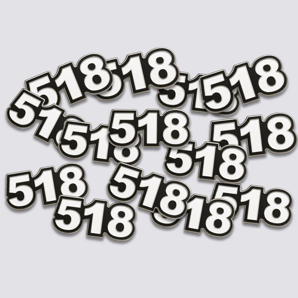Saudi 518 Metal Phone Sticker Tribal Code With 3M Sticky Backing - StickyPins