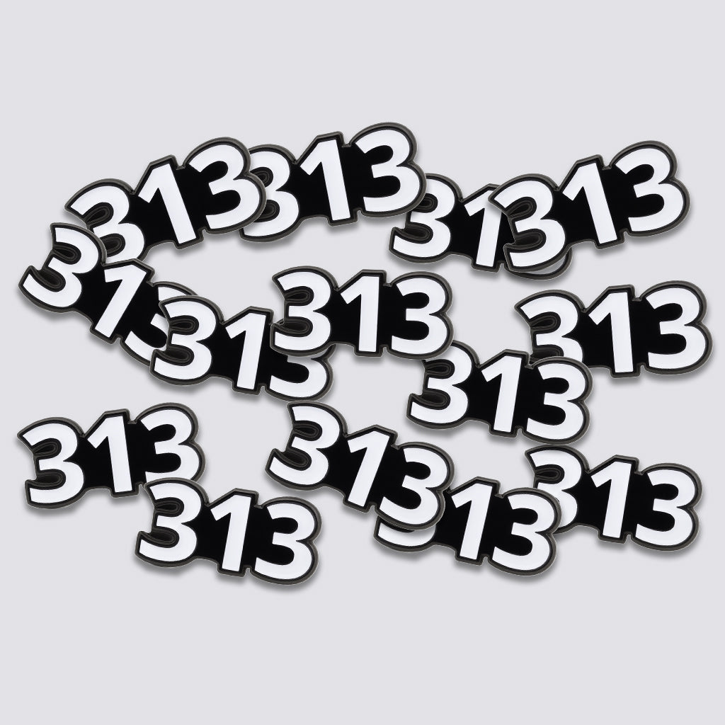 Saudi 313 Metal Phone Sticker Tribal Code With 3M Sticky Backing
