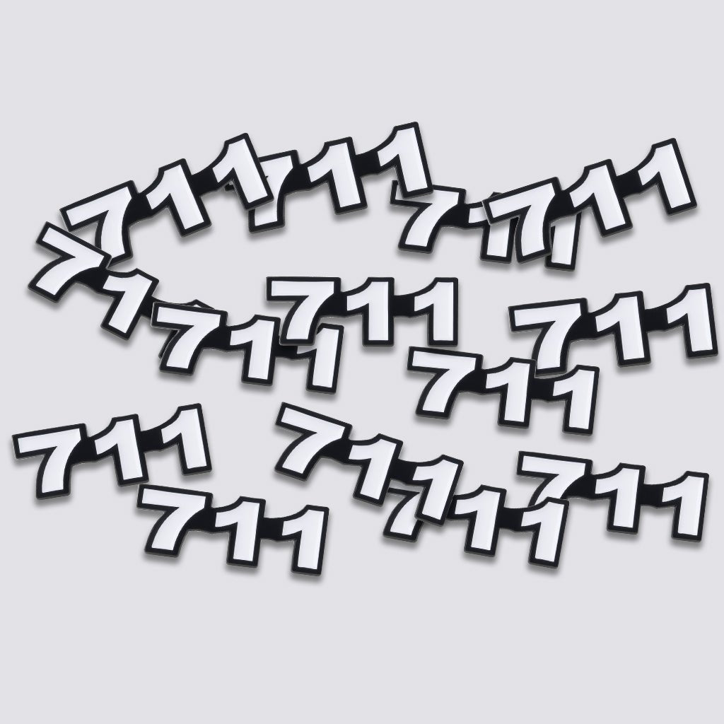 Saudi 711 Metal Phone Sticker Tribal Code With 3M Sticky Backing - StickyPins