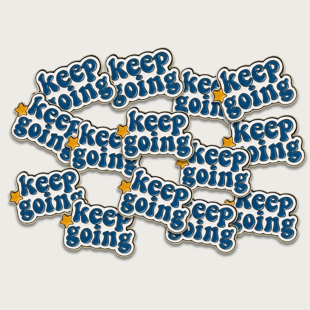 Keep Going Metal Phone Sticker With 3M Sticky Backing - StickyPins