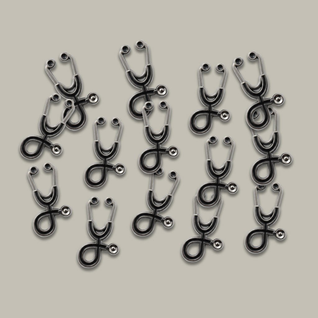 Stethoscope Metal Phone Sticker With 3M Sticky Backing - StickyPins