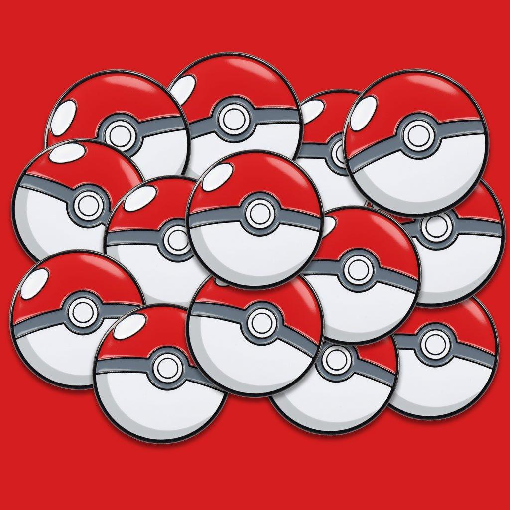 Poké Ball Metal Phone Sticker With 3M Sticky Backing - StickyPins