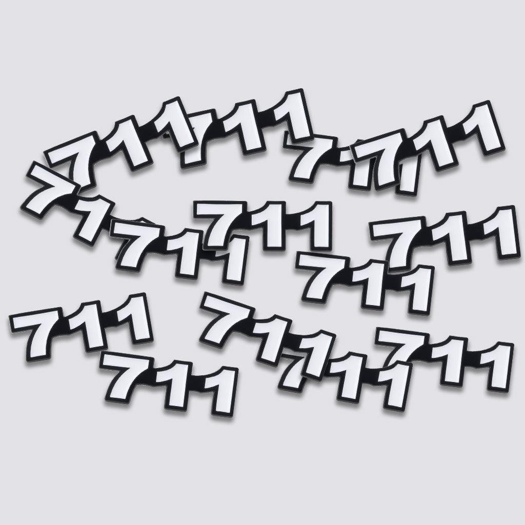 Saudi 711 Metal Sticker Tribal Code With 3M Sticky Backing - StickyPins