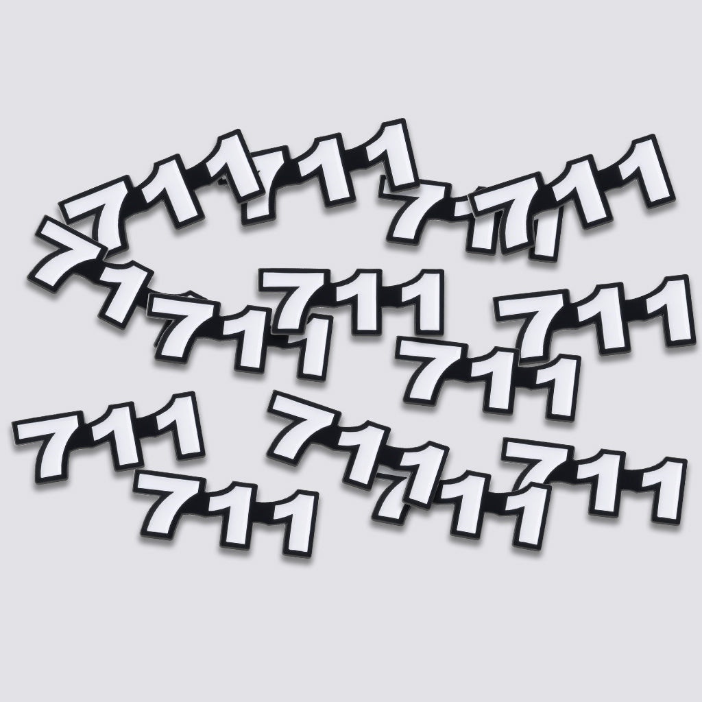 Saudi 711 Metal Phone Sticker Tribal Code With 3M Sticky Backing